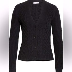 MAXMARA DIXIE CABLE KNIT WOOL & CASHMERE CARDIGAN XL NWT